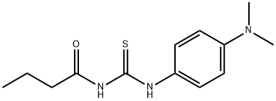 N-butyryl-N'-[4-(dimethylamino)phenyl]thiourea Struktur