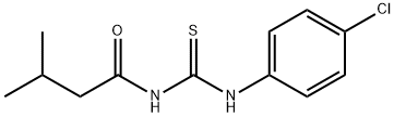 N-(4-chlorophenyl)-N'-(3-methylbutanoyl)thiourea Struktur