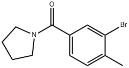 1-(3-bromo-4-methylbenzoyl)pyrrolidine Struktur