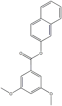 2-naphthyl 3,5-dimethoxybenzoate Struktur