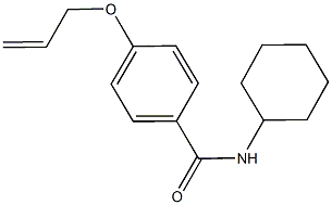 4-(allyloxy)-N-cyclohexylbenzamide Struktur