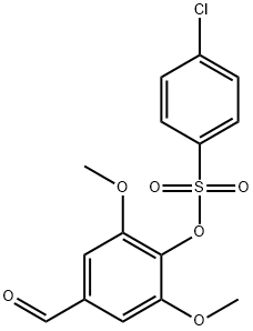 4-formyl-2,6-dimethoxyphenyl 4-chlorobenzenesulfonate Struktur