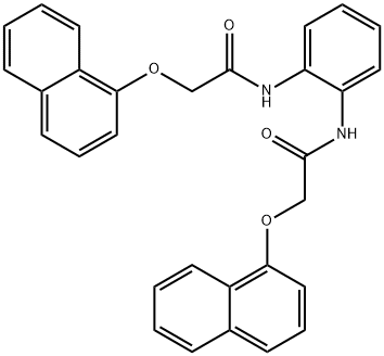 2-(1-naphthyloxy)-N-(2-{[(1-naphthyloxy)acetyl]amino}phenyl)acetamide Struktur