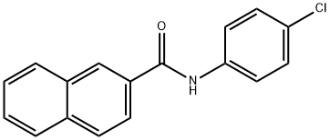 N-(4-chlorophenyl)-2-naphthamide Struktur