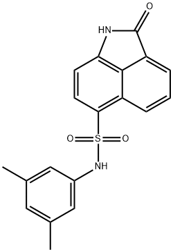 N-(3,5-dimethylphenyl)-2-oxo-1,2-dihydrobenzo[cd]indole-6-sulfonamide Struktur