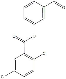 3-formylphenyl 2,5-dichlorobenzoate Struktur