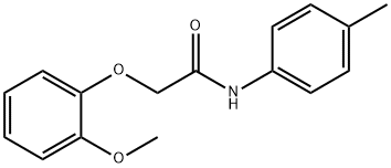 2-(2-methoxyphenoxy)-N-(4-methylphenyl)acetamide Struktur