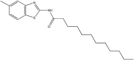 N-(5-methyl-1,3-benzothiazol-2-yl)dodecanamide Struktur