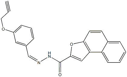 N'-[3-(2-propynyloxy)benzylidene]naphtho[2,1-b]furan-2-carbohydrazide Struktur