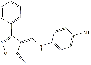 4-[(4-aminoanilino)methylene]-3-phenyl-5(4H)-isoxazolone Struktur