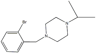 1-(2-bromobenzyl)-4-isopropylpiperazine Struktur