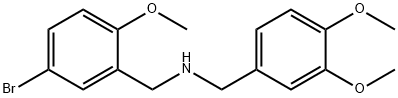 (5-bromo-2-methoxyphenyl)-N-(3,4-dimethoxybenzyl)methanamine Struktur