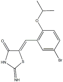 5-(5-bromo-2-isopropoxybenzylidene)-2-imino-1,3-thiazolidin-4-one Struktur