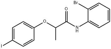 N-(2-bromophenyl)-2-(4-iodophenoxy)propanamide Struktur