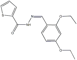 N'-(2,4-diethoxybenzylidene)-2-thiophenecarbohydrazide Struktur