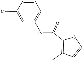 N-(3-chlorophenyl)-3-methylthiophene-2-carboxamide Struktur