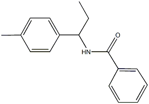 N-[1-(4-methylphenyl)propyl]benzamide Struktur