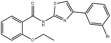 N-[4-(3-bromophenyl)-1,3-thiazol-2-yl]-2-ethoxybenzamide Struktur