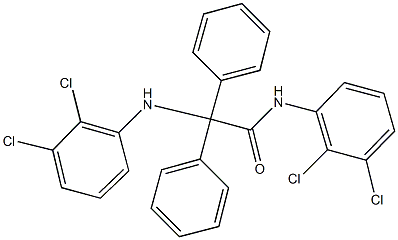 2-(2,3-dichloroanilino)-N-(2,3-dichlorophenyl)-2,2-diphenylacetamide Struktur