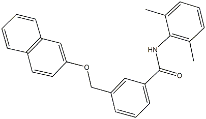 N-(2,6-dimethylphenyl)-3-[(2-naphthyloxy)methyl]benzamide Struktur