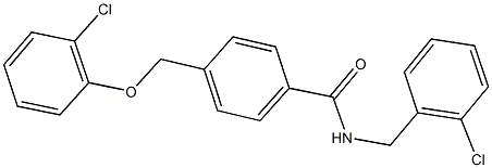 N-(2-chlorobenzyl)-4-[(2-chlorophenoxy)methyl]benzamide Struktur