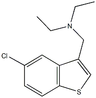 N-[(5-chloro-1-benzothien-3-yl)methyl]-N-ethylethanamine Struktur