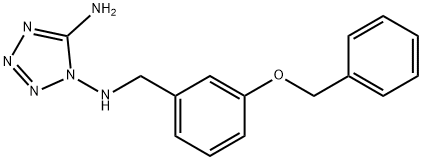 N~1~-[3-(benzyloxy)benzyl]-1H-tetraazole-1,5-diamine Struktur