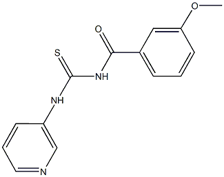 N-(3-methoxybenzoyl)-N'-(3-pyridinyl)thiourea Struktur