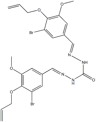 N'',N'''-bis[4-(allyloxy)-3-bromo-5-methoxybenzylidene]carbonohydrazide Struktur