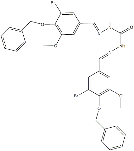 N'',N'''-bis[4-(benzyloxy)-3-bromo-5-methoxybenzylidene]carbonohydrazide Struktur