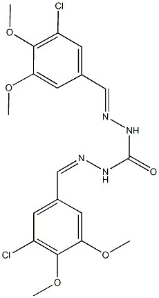 N'',N'''-bis(3-chloro-4,5-dimethoxybenzylidene)carbonohydrazide Struktur