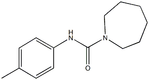 N-(4-methylphenyl)-1-azepanecarboxamide Struktur