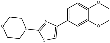 4-[4-(3,4-dimethoxyphenyl)-1,3-thiazol-2-yl]morpholine Struktur