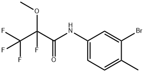 N-(3-bromo-4-methylphenyl)-2,3,3,3-tetrafluoro-2-methoxypropanamide Struktur