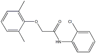 N-(2-chlorophenyl)-2-(2,6-dimethylphenoxy)acetamide Struktur