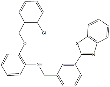 N-[3-(1,3-benzothiazol-2-yl)benzyl]-N-{2-[(2-chlorobenzyl)oxy]phenyl}amine Struktur