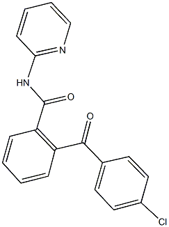 2-(4-chlorobenzoyl)-N-(2-pyridinyl)benzamide Struktur