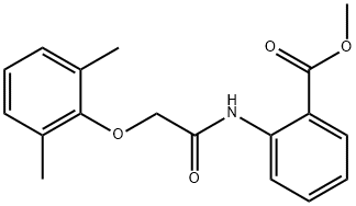 methyl 2-{[(2,6-dimethylphenoxy)acetyl]amino}benzoate Struktur