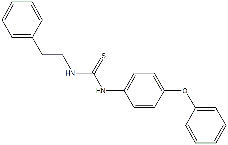 N-(4-phenoxyphenyl)-N'-(2-phenylethyl)thiourea Struktur