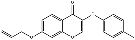 7-(allyloxy)-3-(4-methylphenoxy)-4H-chromen-4-one Struktur