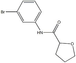 N-(3-bromophenyl)tetrahydro-2-furancarboxamide Struktur