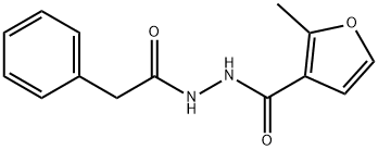 2-methyl-N'-(phenylacetyl)-3-furohydrazide Struktur