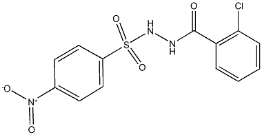 N'-(2-chlorobenzoyl)-4-nitrobenzenesulfonohydrazide Struktur