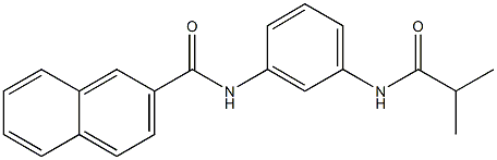 N-[3-(isobutyrylamino)phenyl]-2-naphthamide Struktur