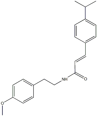 3-(4-isopropylphenyl)-N-[2-(4-methoxyphenyl)ethyl]acrylamide Struktur