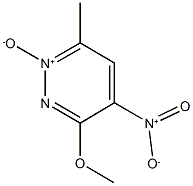 3-methoxy-6-methyl-4-nitropyridazine 1-oxide Struktur