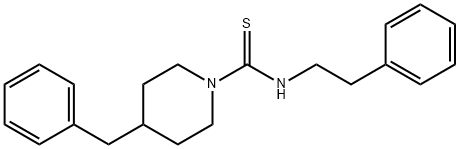 4-benzyl-N-(2-phenylethyl)-1-piperidinecarbothioamide Struktur