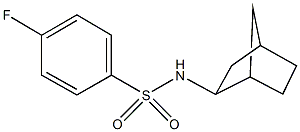 N-bicyclo[2.2.1]hept-2-yl-4-fluorobenzenesulfonamide Struktur