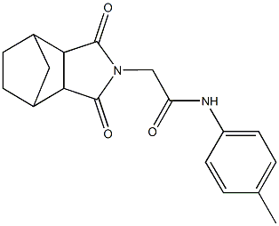 2-(3,5-dioxo-4-azatricyclo[5.2.1.0~2,6~]dec-4-yl)-N-(4-methylphenyl)acetamide Struktur