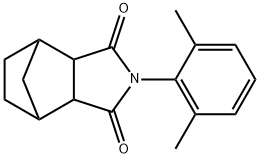 4-(2,6-dimethylphenyl)-4-azatricyclo[5.2.1.0~2,6~]decane-3,5-dione Struktur